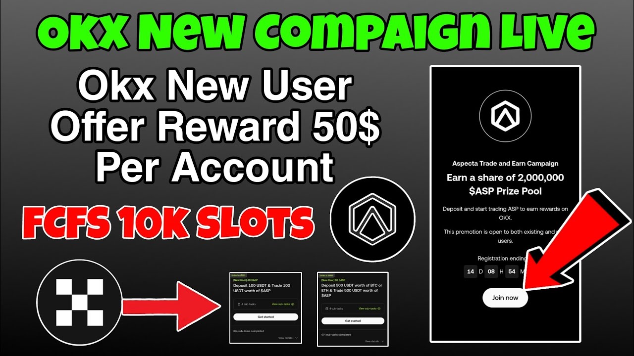 🚨 OKX NEW ASP Token Campaign LIVE! 💰 Get $50 FREE Per Account 🤑 ...