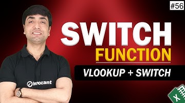 Switch Formula in Excel | Vlookup with Switch Function