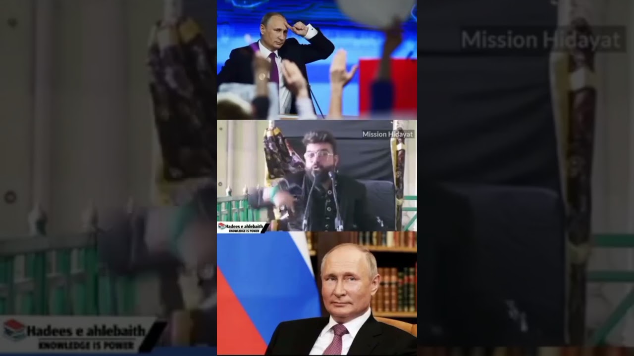 Vladimir Putin and Ayatullah Ali Khamenei 