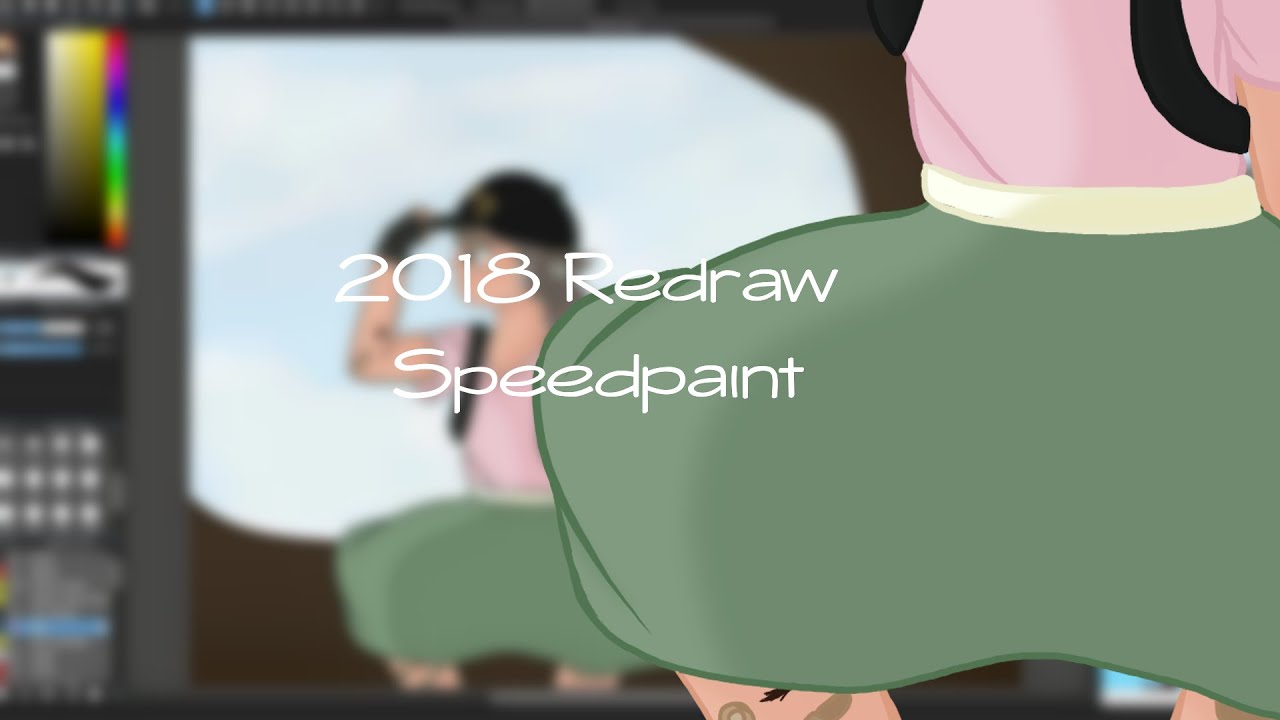 Redrawing my first drawing on my computer from 2018 | Speedpaint - YouTube