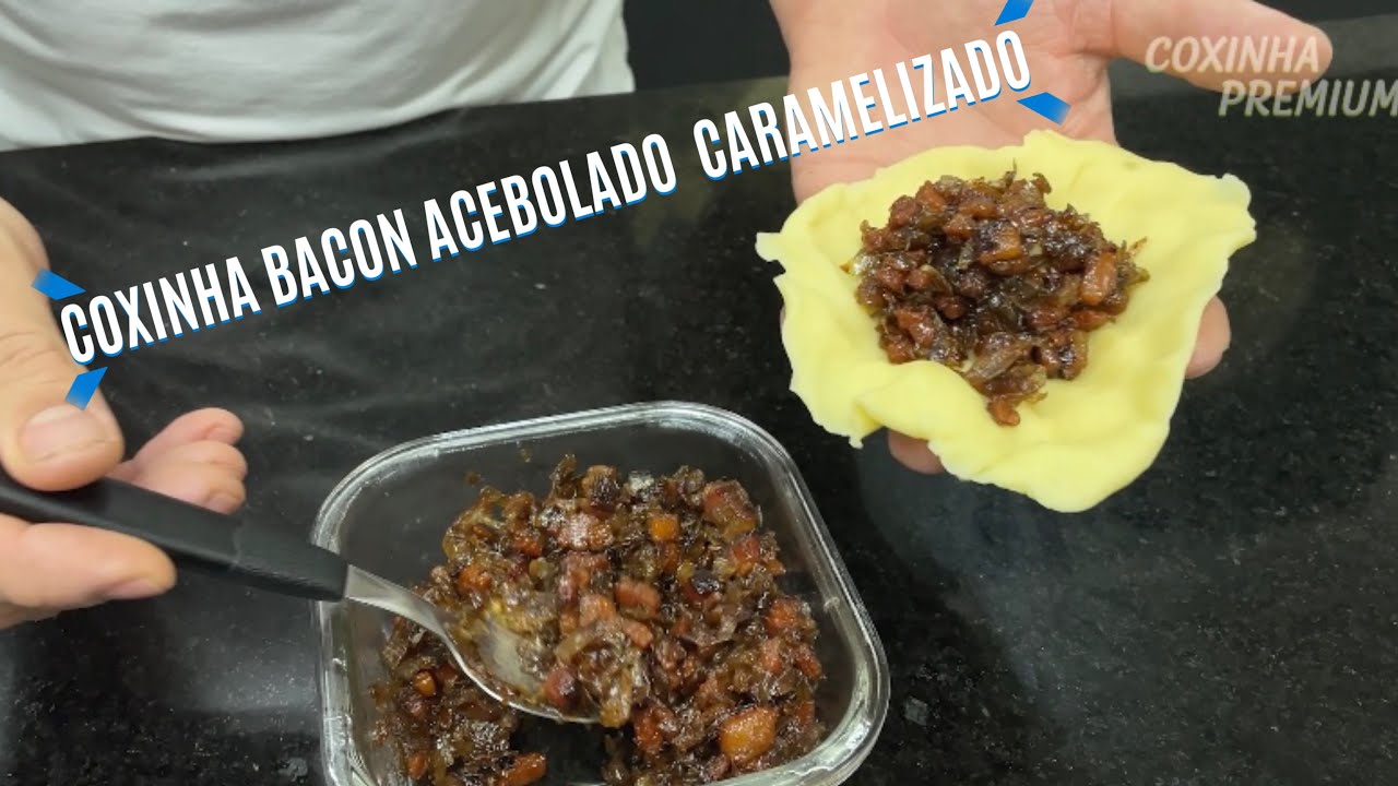 FANTÁSTICA COXINHA DE BACON ACEBOLADO CARAMELIZADO | A MELHOR COXINHA DE TODAS | campeã de vendas