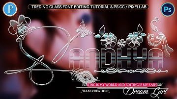 New Glass Font Editing 2025  | How To Make new Glass Font editing | Glass Font Dp Editing