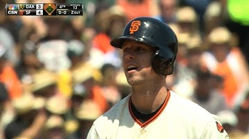 OAK@SF: Posey notches four hits against the A