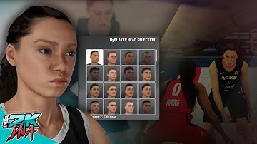 Full Female Player Edit Menu tutorial - Creating New Female Player Characters NBA 2K20 PC