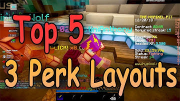 Hypixel The Pit - Best 3 Perk Layouts