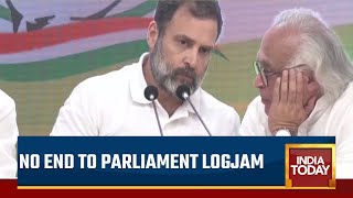 Jairam Ramesh Corrects Rahul Gandhi Mid-Speech, BJP Says 'How Long Will You Teach Him'