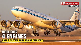 Aviation HIGHLIGHTS: Rare & Special 4-Engine Aircraft Planespotting