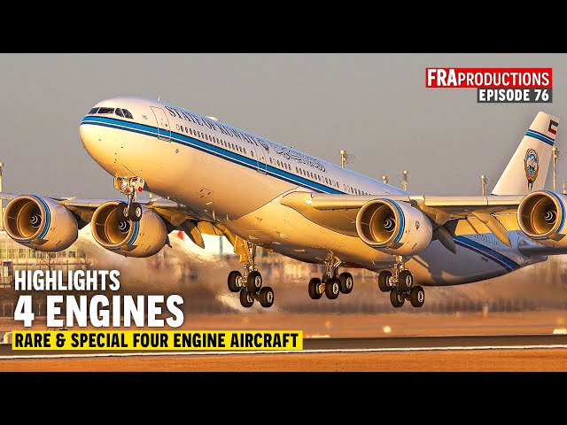Aviation HIGHLIGHTS: Rare & Special 4-Engine Aircraft Planespotting class=
