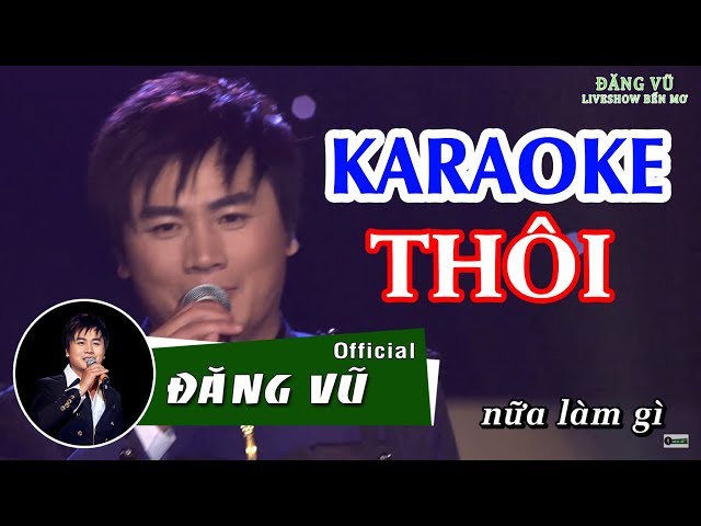 Karaoke Thôi | Beat gốc Đăng Vũ (cha cha)