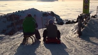 Snow Fun-Rigi Rodel Schlitteln Schlitten Schnee Eiskristalle In Der Luft Snow Fun-Rigi Rodel Schlitteln Schlitten Schnee Eiskristalle In Der Luft