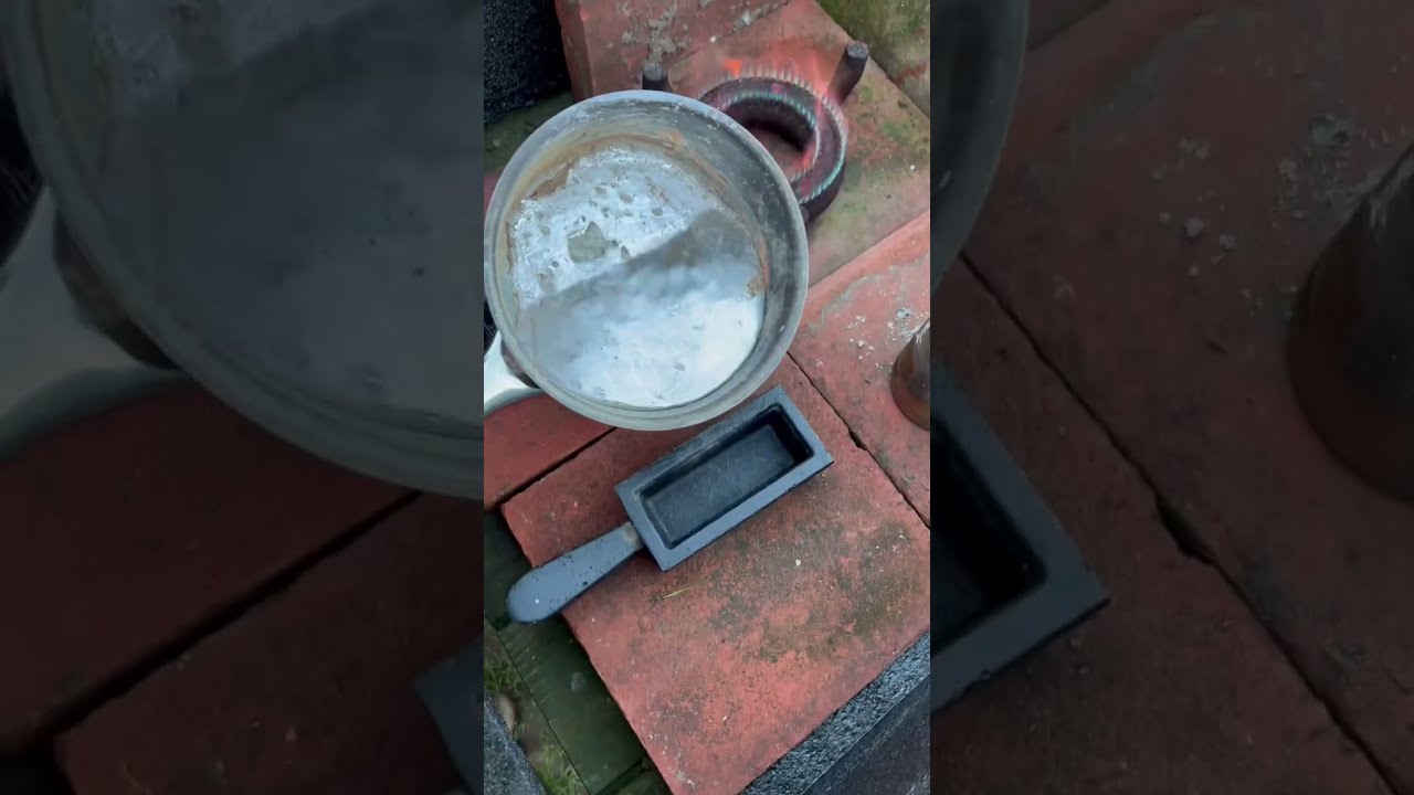 HOW TO MELT LEAD INTO INGOTS Smelting Lead Melting Casting Fyp Metaldetecting
