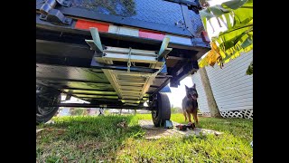 DIY Cargo Trailer Camper Loading Ramp Holder