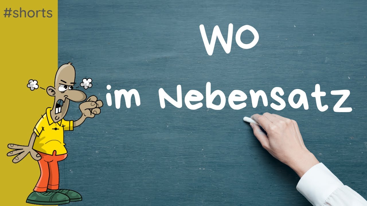 WO im Nebensatz (die, wo) 🥸🥸🥸  Alltagsfehler vermeiden