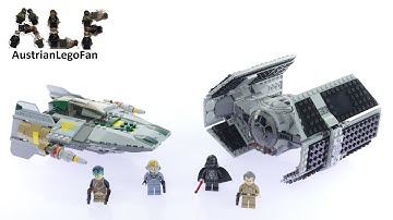 Lego Star Wars 75150 Vader´s TIE Advanced vs  A-wing Starfighter - Lego Speed Build Review
