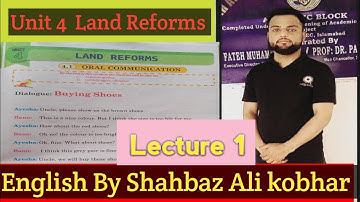 Class 4th / Unit 4 / Land Reforms / Lecture 1 / Best Urdu Translation