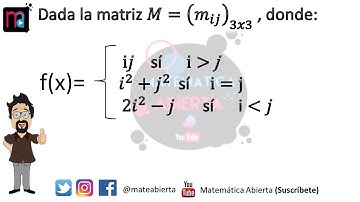 EJERCICIO. Creación de una MATRIZ dadas las condiciones de sus elementos / (Nivel: Medio)