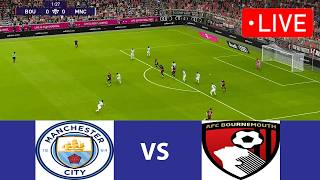 🔴LIVE : Manchester City vs Bournemouth | Premier League 2025 | Full Match PES 21 Simulation