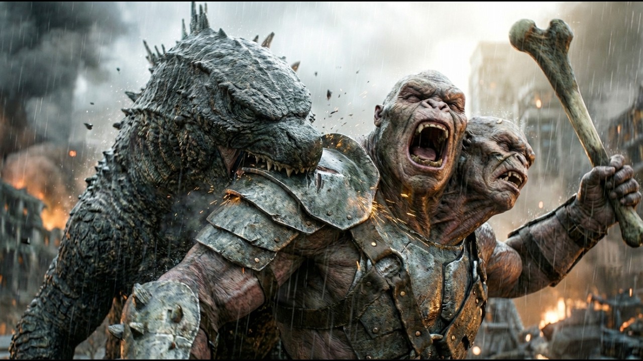 KONG & GODZILLA vs Giant Slayer - Epic City Clash of Giants
