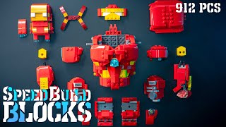 Lego HULKBUSTER \& Iron Man | Speed Build | Unofficial Lego