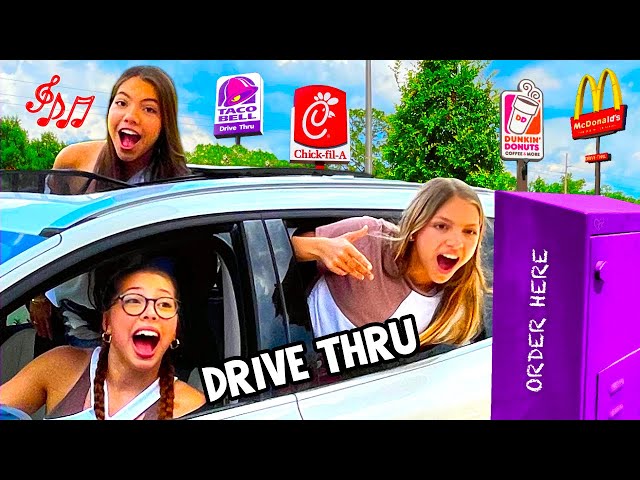 SINGING OUR ORDERS AT THE DRIVE THRU | Triple Charm class=