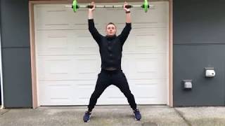 #MotivationMonday .. Barbell jumping jack