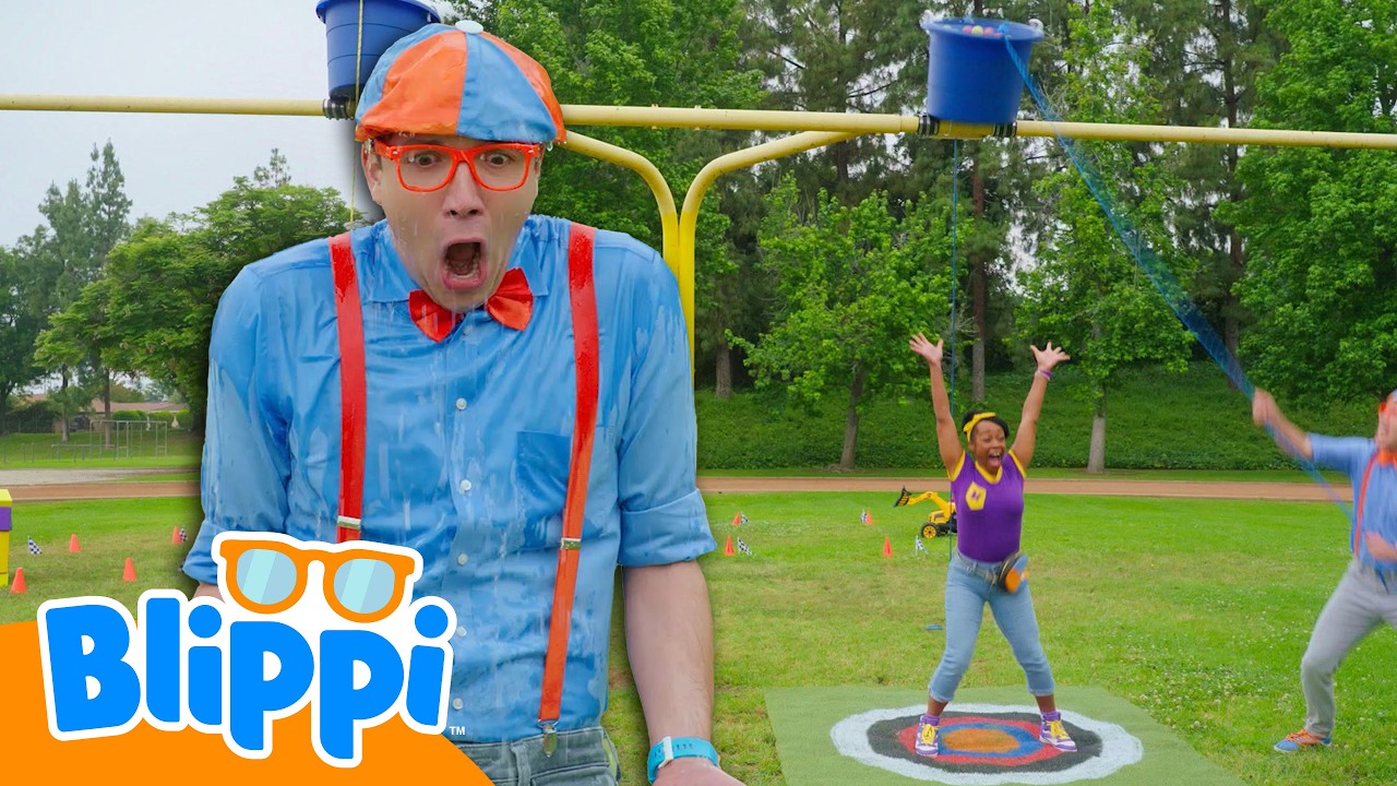 The BIG Water Challenge with Blippi & Meekah | Blippi | Educational Videos for Kids | Live Action