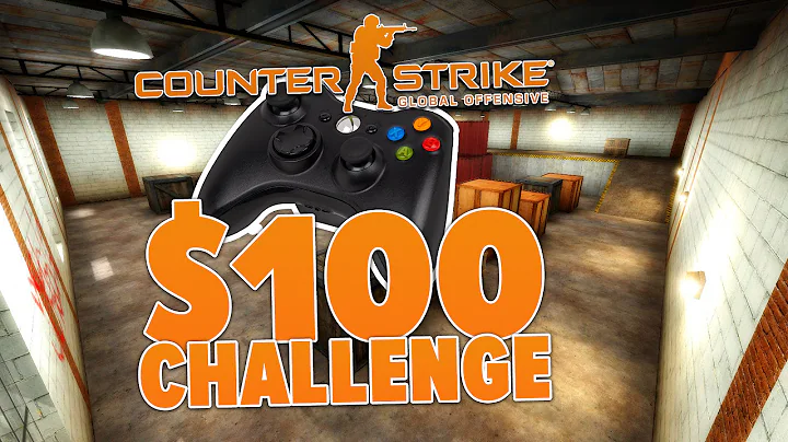 $100 Challenge: 1v1 CSGO with Controller