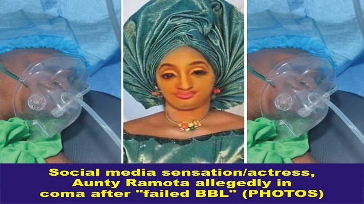 Social media sensation/actress, Aunty Ramota allegedly in coma after "failed BBL" [PHOTOS]