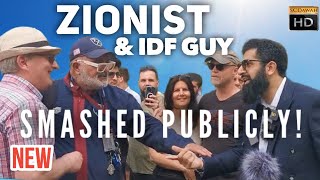 **MUST WATCH** Zionist & IDF Guy get SMASHED publicly! Smile2Jannah Vs IDF Guy (Speakers Corner)