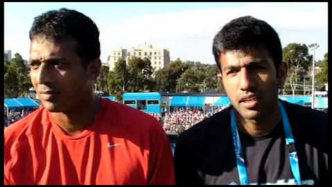 Bhupathi & Bopanna Discuss New Partnership In Melbourne