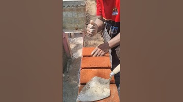 Bricklaying for header bonding method 🧱✅✅✅ #shorts #shortsfeed #construction #bonding #brickwork