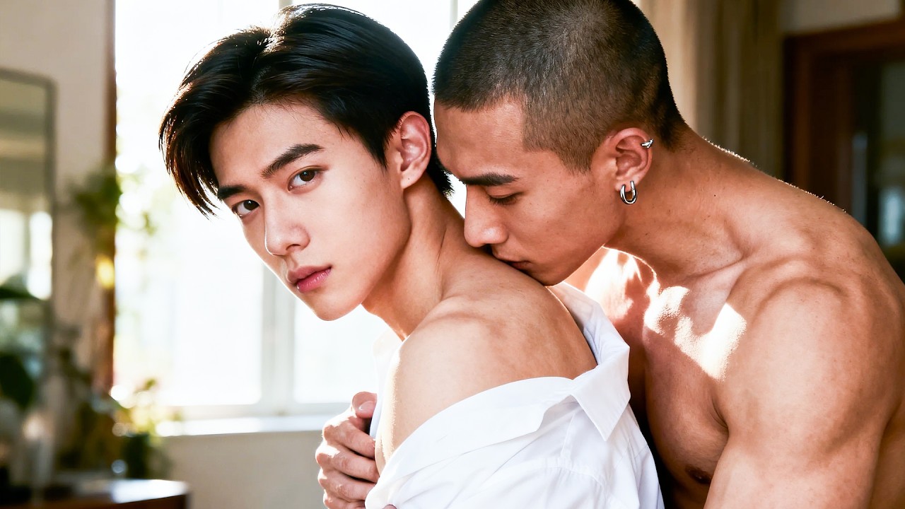 Холодный красавчик влюбился в тайского студента и соблазняет его！💞🌈