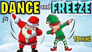 🥶🎄CHRISTMAS FREEZE DANCE ☃️Just Dance Christmas 🕺🏽 Dance & Freeze | Brain Break