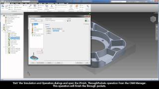 InventorCAM iMachining - GS Exercise #2 - Through Pockets Machining
