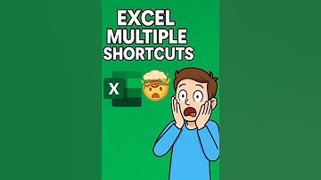 Excel Multiple Shortcuts 🤯 #tusharrawani