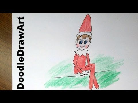 Drawing: How To Draw an Elf on a Shelf - YouTube