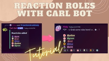 REACTION ROLES WITH CARL BOT | TUTORIAL