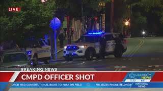 CMPD officer shot in leg while responding to shooting in NoDa, police say