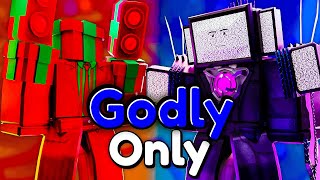 I Used ALL GODLY Units To Beat Endless Mode In Toilet Tower Defense! (Roblox)