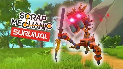 THESE HAYBOTS ARE TERRIFYING!!! | Scrap Mechanic Survival Gameplay #1