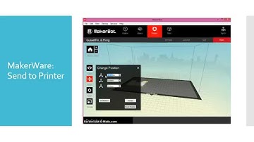 Printing on the MakerBot video