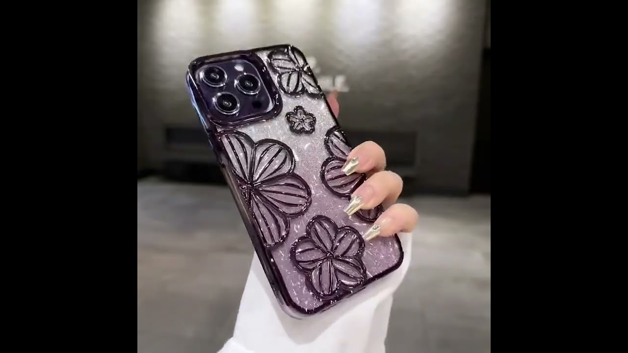 Plating Clear Bling iPhone Case