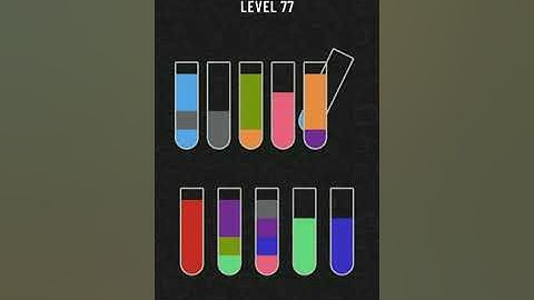 water sort puzzle level 77 | walkthrough solution| Mini Gamer World