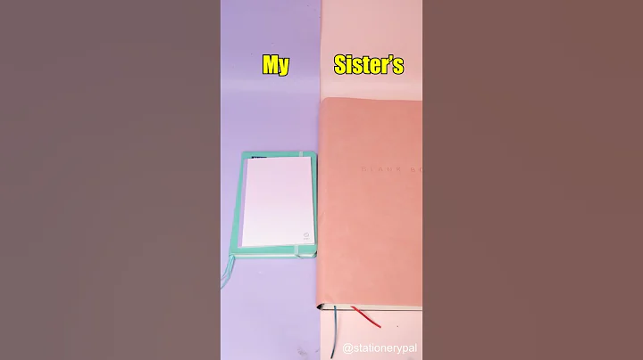 Which of my stationery and my sister's do you like better?#shorts