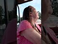 riding on golf cart at Goldston's