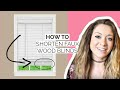 HOW TO SHORTEN FAUX WOOD BLINDS | HOW TO REMOVE BLIND SLATS | IT