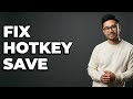 Why Are My OBS Hotkeys Not Saving?