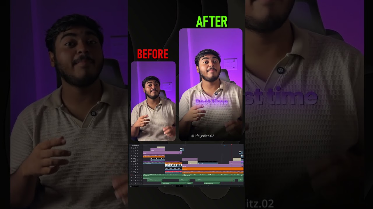 🎬 Before vs After – Magic of Editing!