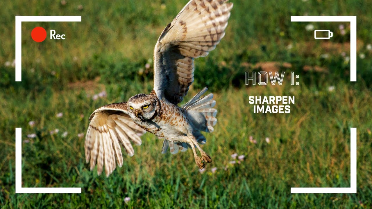 How I sharpen my images in YouTube