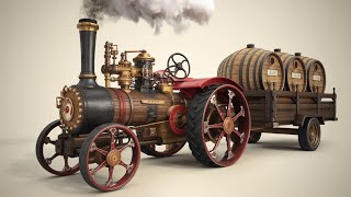 Rowood 3D Puzzles For Adults Steam Engine Model Kit